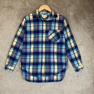 Ralph Lauren Denim & Supply Shirt Womens Small Plaid Boyfriend Top- 3557